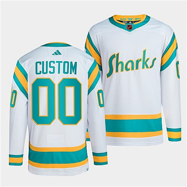 Adidas San Jose Sharks Reverse Retro 2022 Mens Jersey