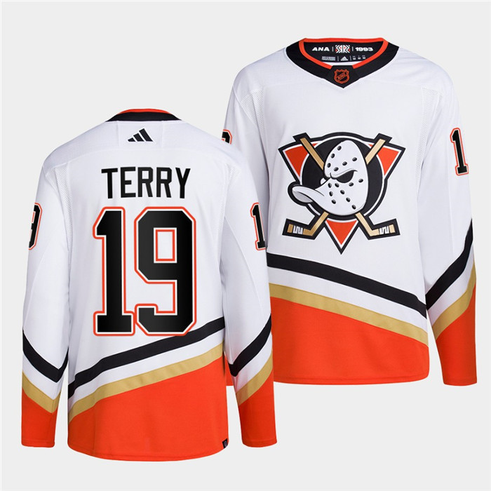 Men's Anaheim Ducks #19 Troy Terry White 2022-23 Reverse Retro Stitched  Jersey on sale,for Cheap,wholesale from China