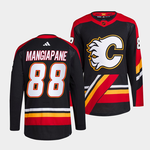 Calgary Flames Andrew Mangiapane 88 Alternate Black Jersey