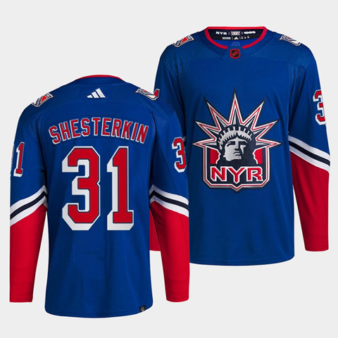 Igor Shesterkin New York Rangers Jersey Royal Blue – Classic