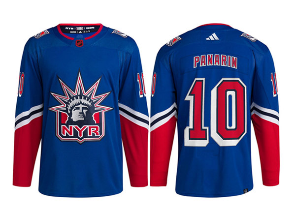 Panarin #10 New York Rangers 2022 Reverse Retro Adidas Mens Jersey