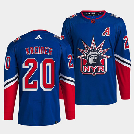 Men's New York Rangers #10 Artemi Panarin Blue 2022 Reverse Retro