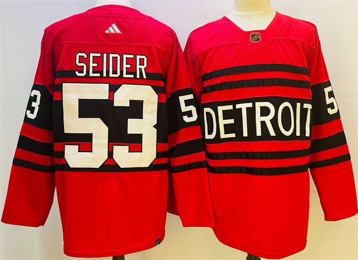 Mortiz Seider #53 Detroit Red Wings Replica Home Fanatics