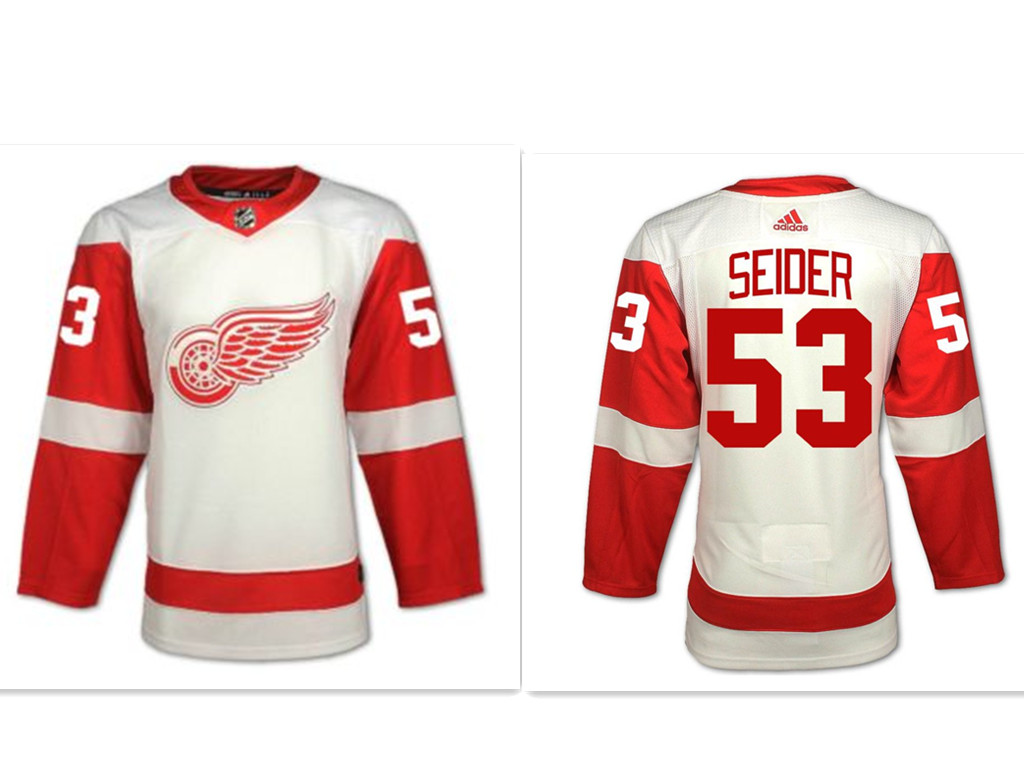 Moritz Seider Detroit Red Wings Jerseys, Red Wings Jersey Deals