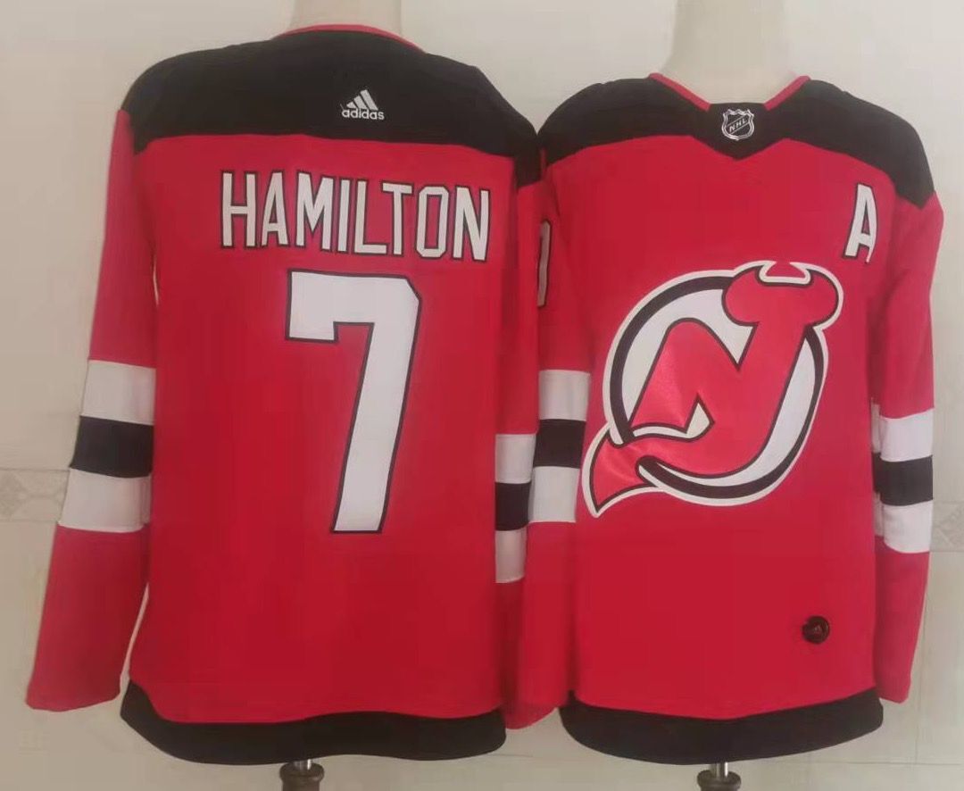 Men's Adidas Red New Jersey Devils Authentic Custom