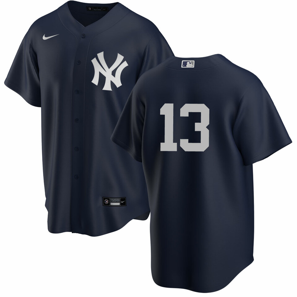 New York Yankees 13 Joey Gallo Men's Nike White Home MLB Jersey No