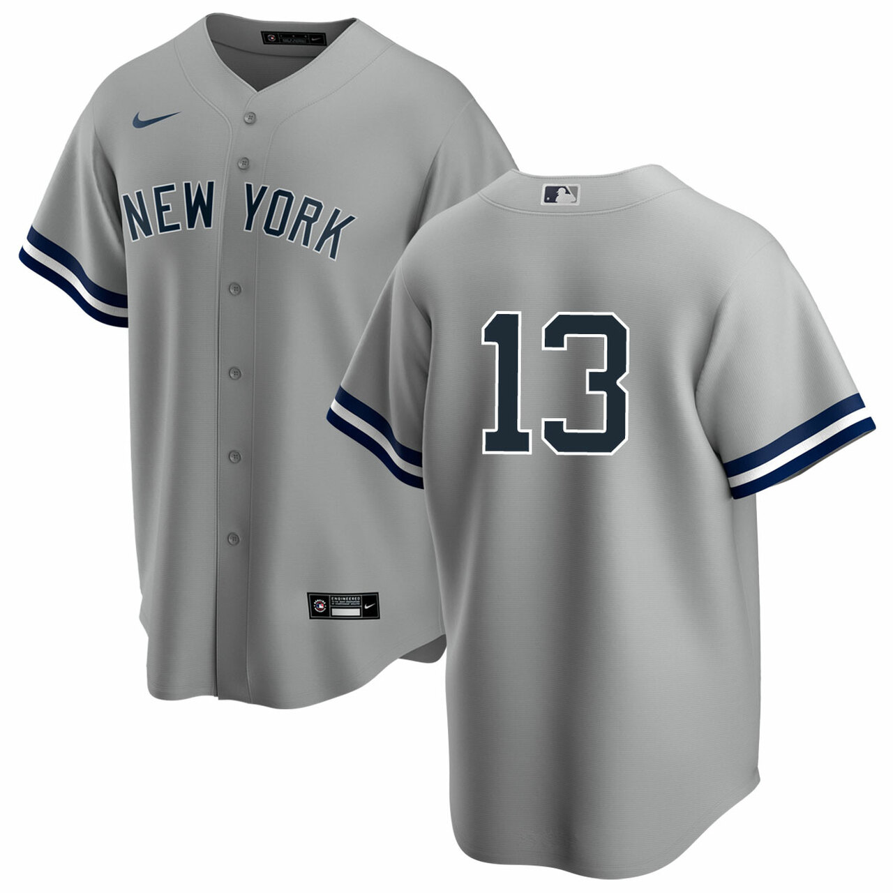 New York Yankees 13 Joey Gallo Men's Nike White Home MLB Jersey No