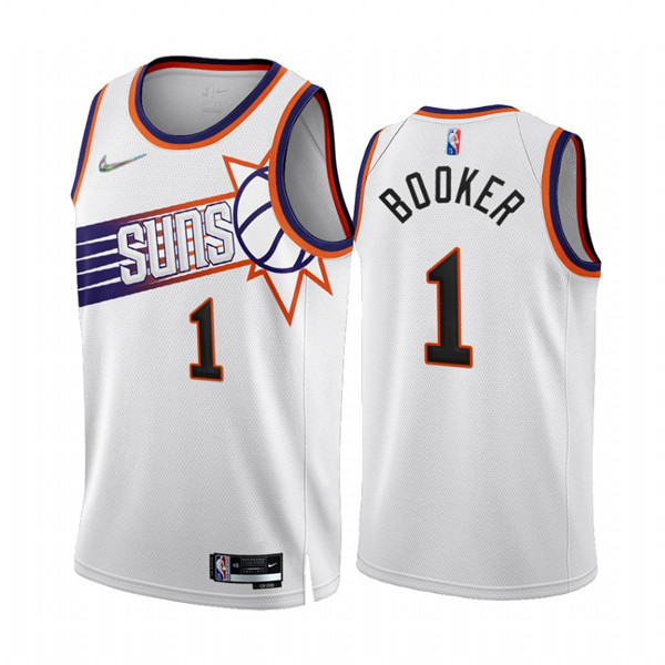 Men's Phoenix Suns Active Player Custom 2022-23 White 75th Anniversary ...