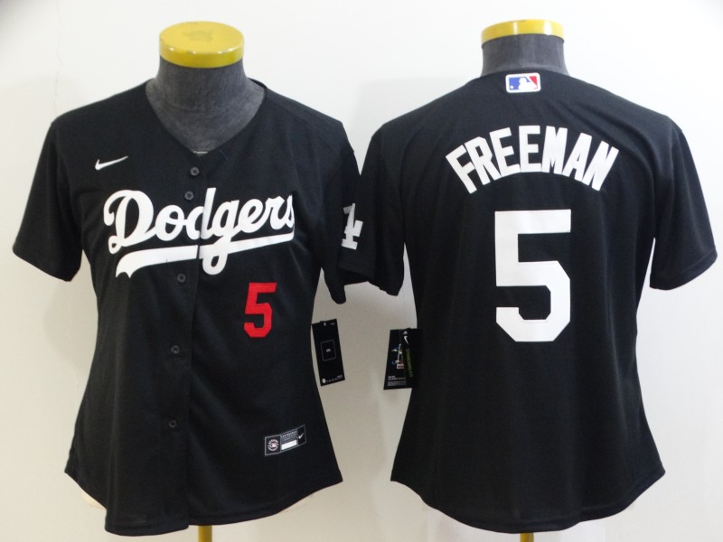 Women's Los Angeles Dodgers 5 Freddie Freeman White 2022 Number Cool Base Stitched Nike Jersey