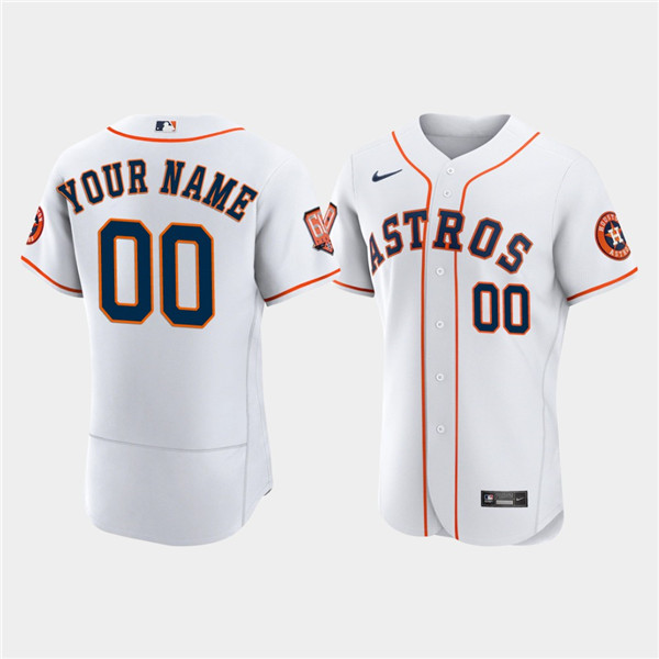 Men's Houston Astros Active Player Custom Navy 60th Anniversary Flex