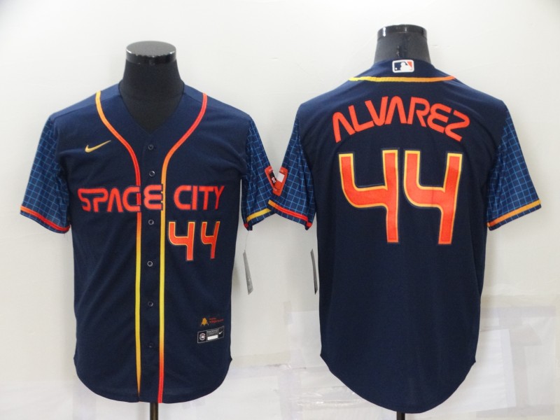 Men's Houston Astros 3 Jeremy Pena Number 2022 Navy Blue City Connect