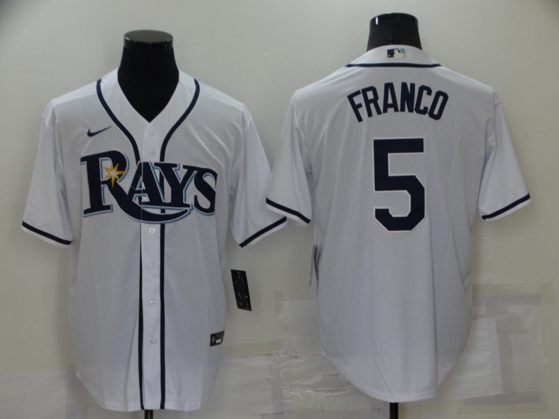 Nike Men's Tampa Bay Rays Randy Arozarena #56 White Cool Base Jersey