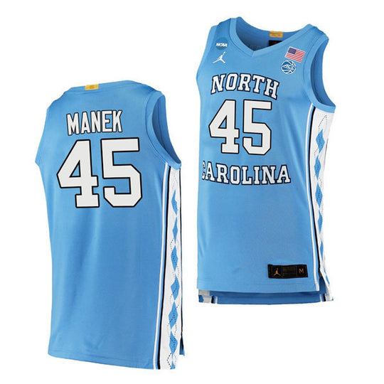 Men's Jordan Brand Hubert Davis #40 Carolina Blue North Carolina Tar Heels  Replica Basketball Player Jersey