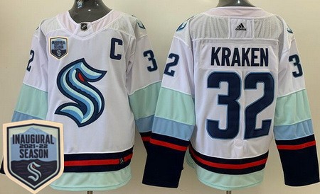 Custom Seattle Kraken Jersey Mens 32 Kraken 21 Kraken Jersey 2021 Season  New Team Blue White Blank Cheap Hockey Jerseys Stitched From Canada_team,  $60.32