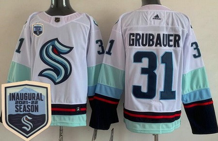 NHL Seattle Kraken Philipp Grubauer #31 Breakaway Away Replica Jersey