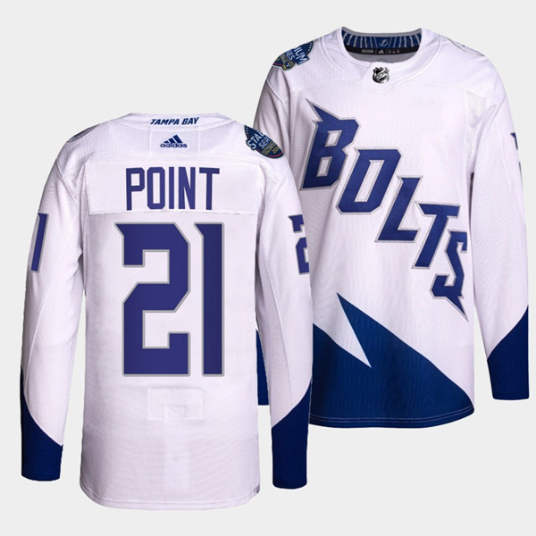 Tampa Bay Lightning Youth 2022 NHL Stadium Series Blank Jersey - White