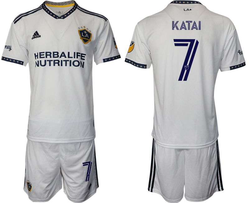 Men 20222023 Club Los Angeles Galaxy home white 14 Adidas Soccer
