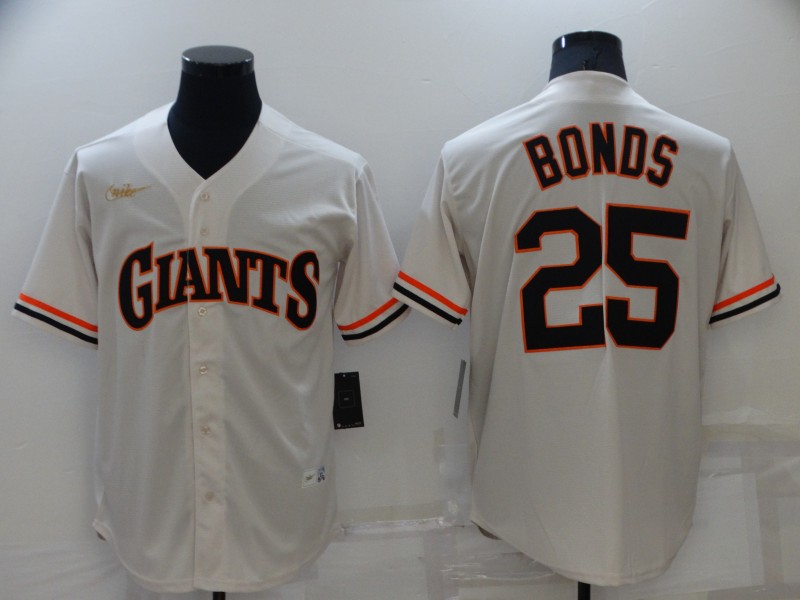 Nike Men's San Francisco Giants Mike Yastrzemski #5 Cream Cool Base Jersey