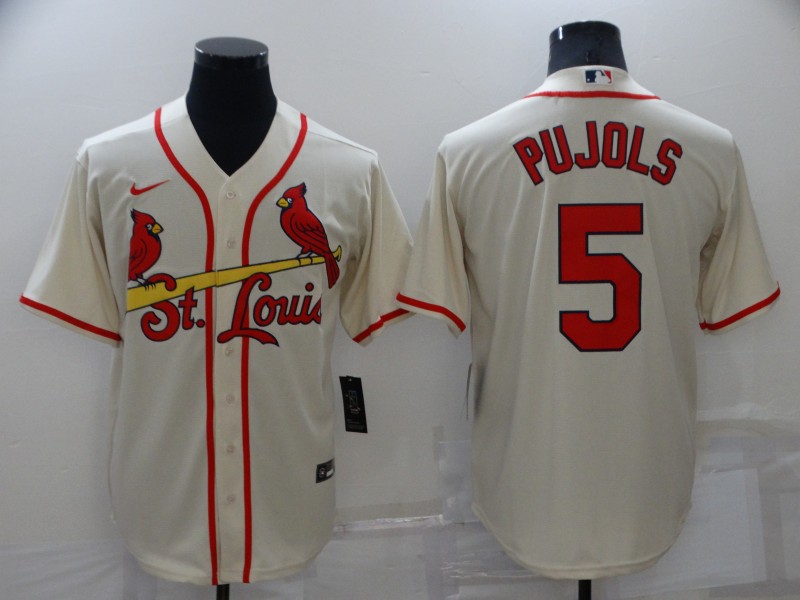 Nike Men's St. Louis Cardinals Albert Pujols #5 White Cool Base Jersey