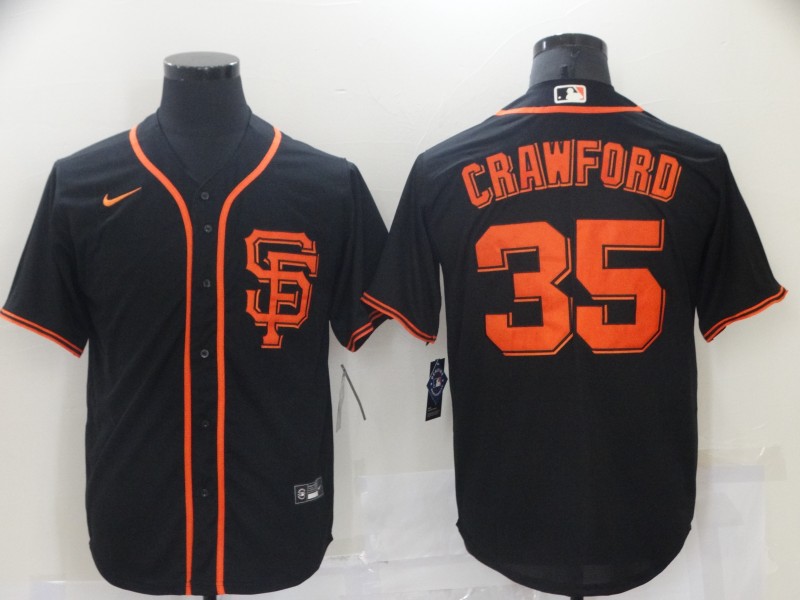 Men's San Francisco Giants #35 Brandon Crawford Black Stitched MLB Cool  Base Nike Jersey on sale,for Cheap,wholesale from China