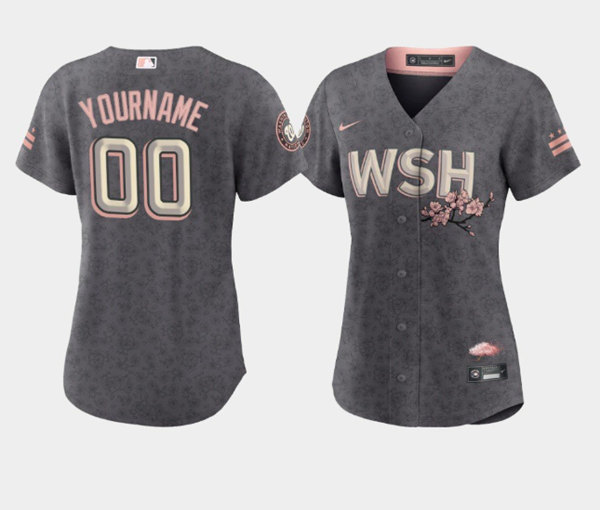 Men's Washington Nationals Customized 2022 Gray City Connect Cherry Blossom  Flex Base Stitched Baseball Jersey on sale,for Cheap,wholesale from China