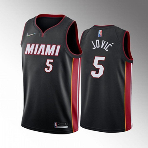 Nikola Jovic - Miami Heat - International Games (Mexico) - Game-Worn Icon Edition Jersey - 2022-23 NBA Season