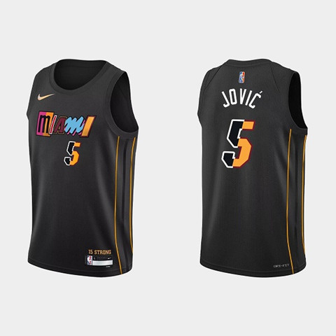 Nikola Jovic - Miami Heat - International Games (Mexico) - Game-Worn Icon Edition Jersey - 2022-23 NBA Season