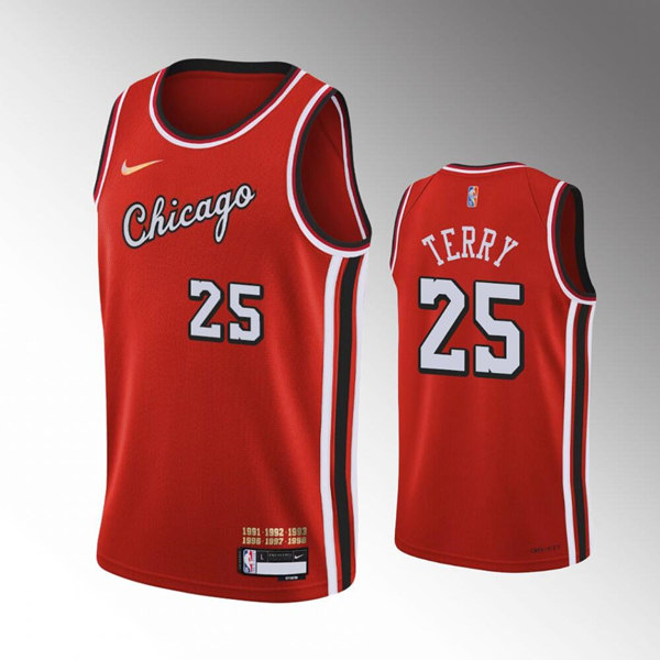 Men's Chicago Bulls 25 Dalen Terry Red Stitched Basketball Jersey on sale,for Cheap,wholesale