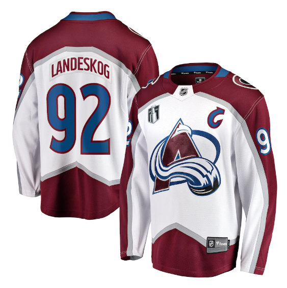 Men's Colorado Avalanche #92 Gabriel Landeskog White 2022 Stanley Cup Final  Patch Reverse Retro Stitched Jersey on sale,for Cheap,wholesale from China