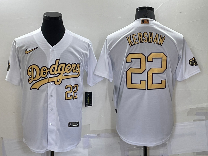 Men's Los Angeles Dodgers Blank White 2022 All Star Stitched Cool Base Nike Jersey on sale,for