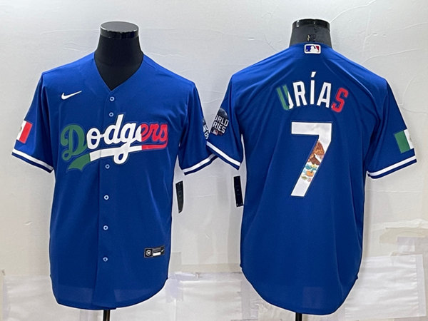 Men's Julio Urias Los Angeles Dodgers Special Mexico Jersey