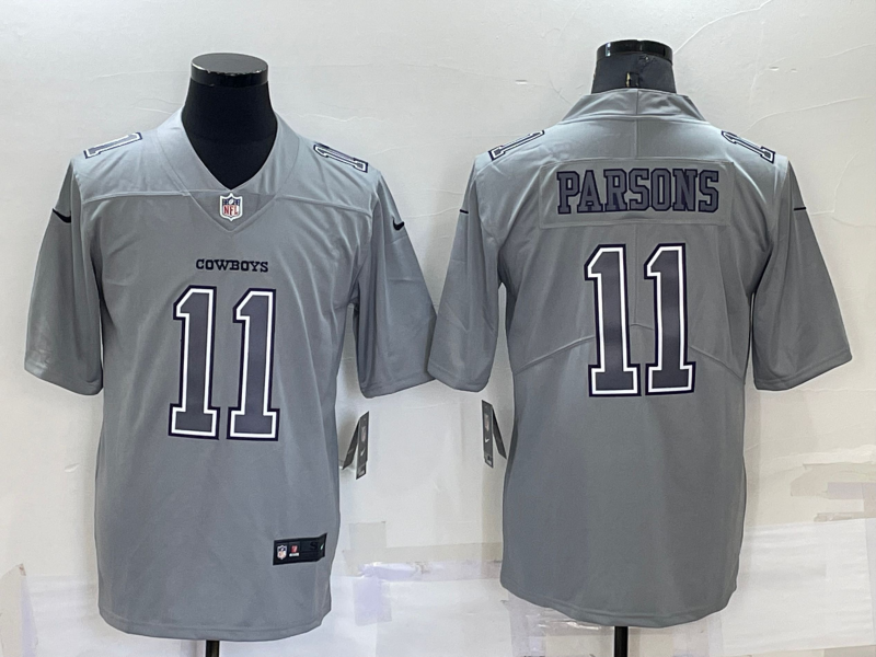 Men's Nike Dak Prescott Gray Dallas Cowboys Atmosphere Fashion Game Jersey