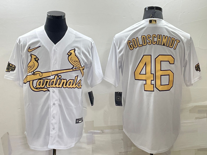 Men's St Louis Cardinals #46 Paul Goldschmidt White 2022 All Star Stitched  Cool Base Nike Jersey on sale,for Cheap,wholesale from China