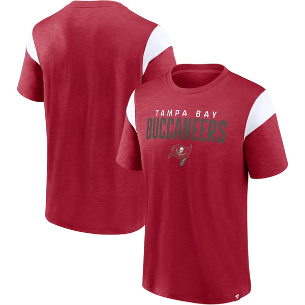 Men's Tampa Bay Buccaneers Red White Home Stretch Team TShirt on sale