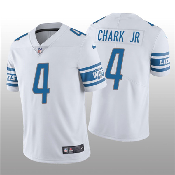 Men's Detroit Lions #4 DJ Chark Jr. Blue Vapor Untouchable Limited Stitched Jersey on sale,for 