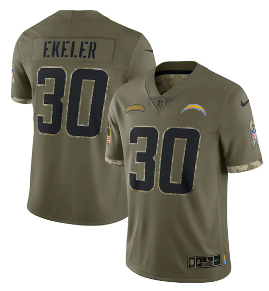 salute to service chargers jersey