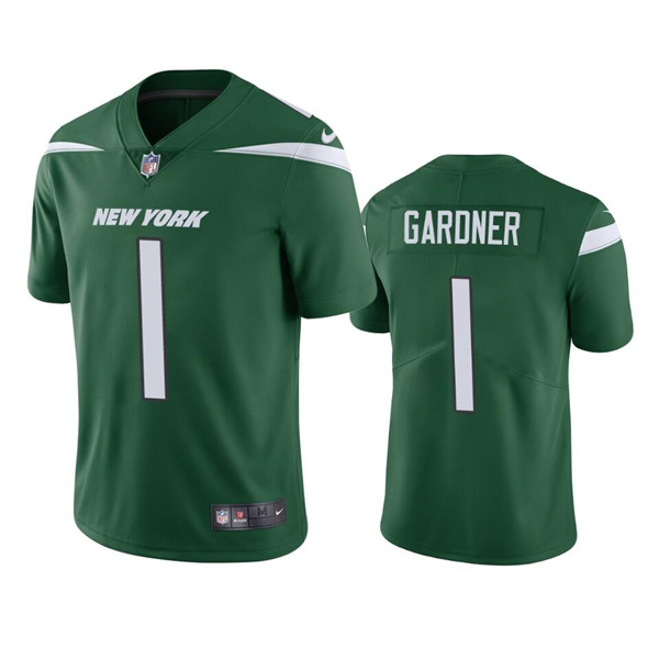 Men's New York Jets 1 Ahmad Gardner 2022 Green Vapor Untouchable