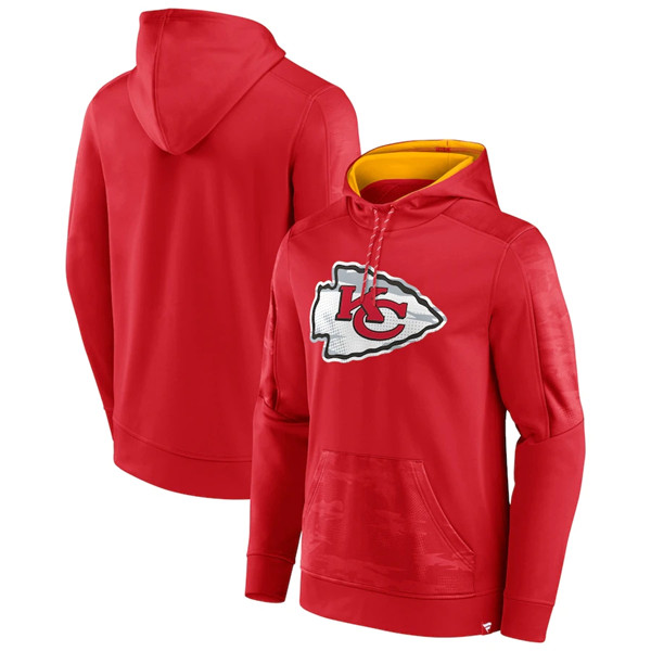 Men's Kansas City Chiefs Red On The Ball Pullover Hoodie on sale,for