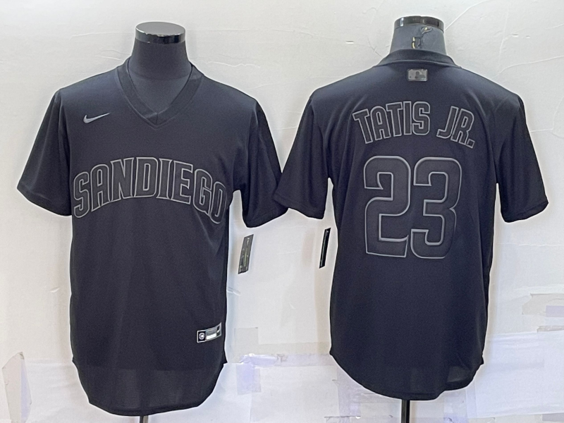 Juan Soto #22 San Diego Padres City Connect Black Cool Base Jersey Pick Size.