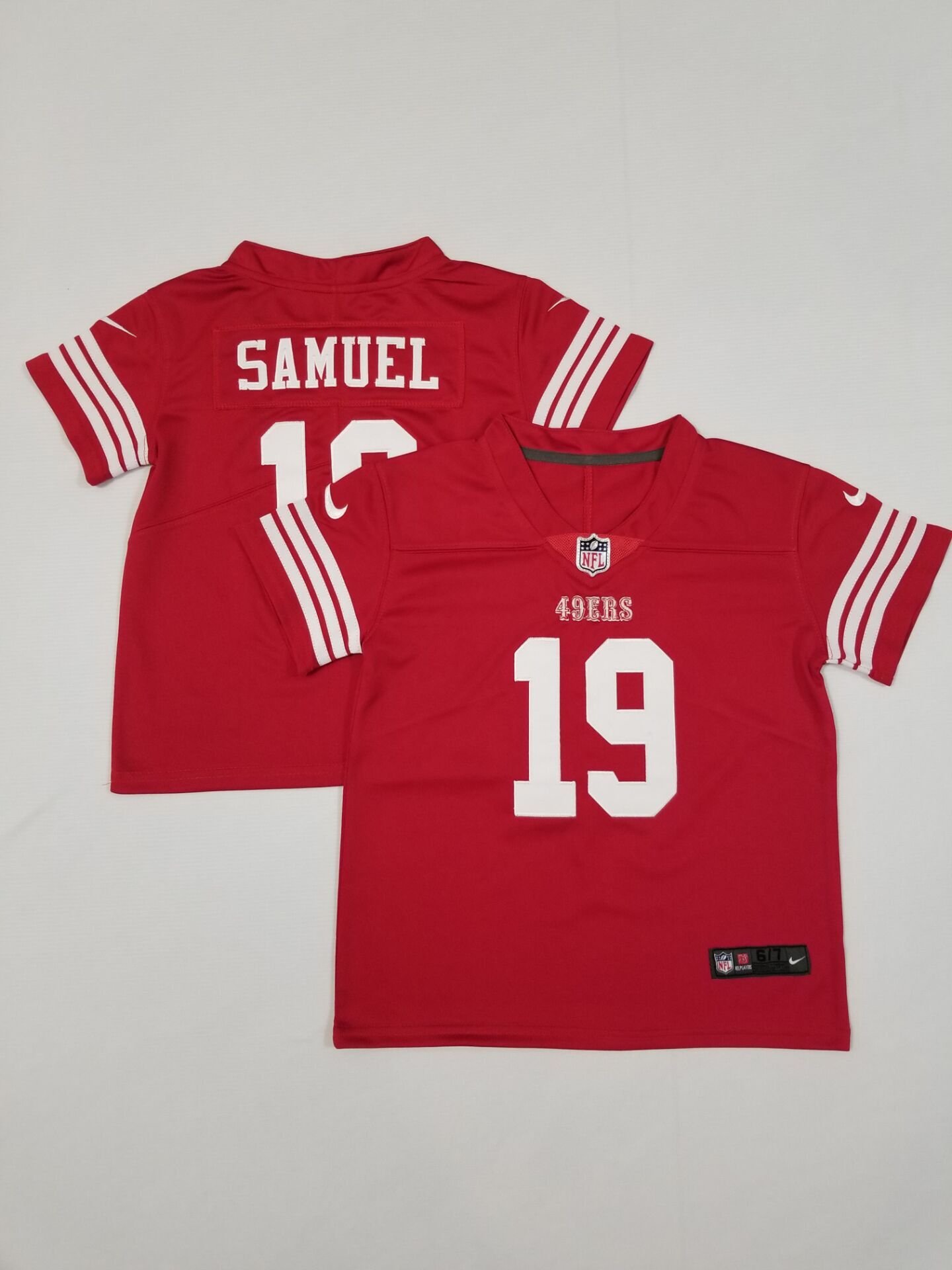 Toddler San Francisco 49ers 19 Deebo Samuel Limited Red Vapor Stitched