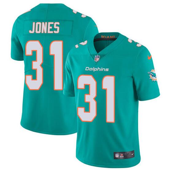 Men's Miami Dolphins 31 Byron Jones Aqua 2020 Vapor Untouchable