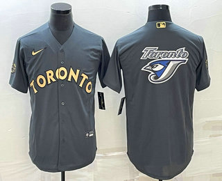 Nike Men's Toronto Blue Jays Bo Bichette #11 Blue Cool Base Alternate Jersey