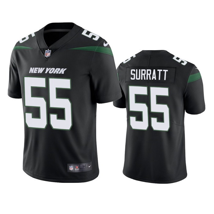 Men's New York Jets 55 Chazz Surratt Black Vapor Untouchable Limited