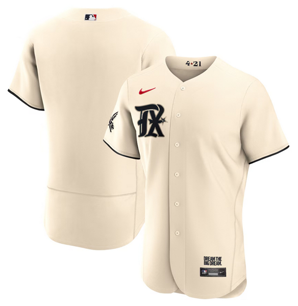 Men's Texas Rangers 2 Marcus Semien Cream 2023 City Connect Flex Base Stitched Baseball Jersey