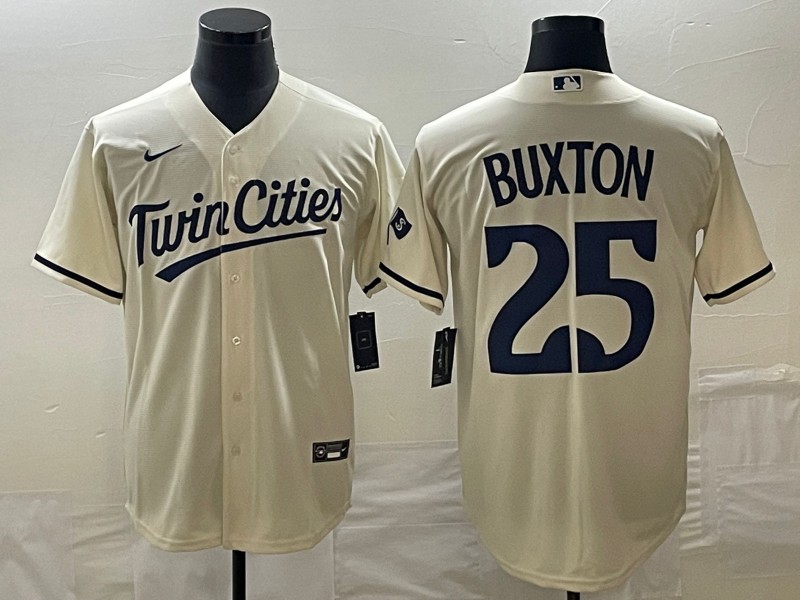 Men's Minnesota Twins 26 Max Kepler Cream 2022 City Connect Cool Base