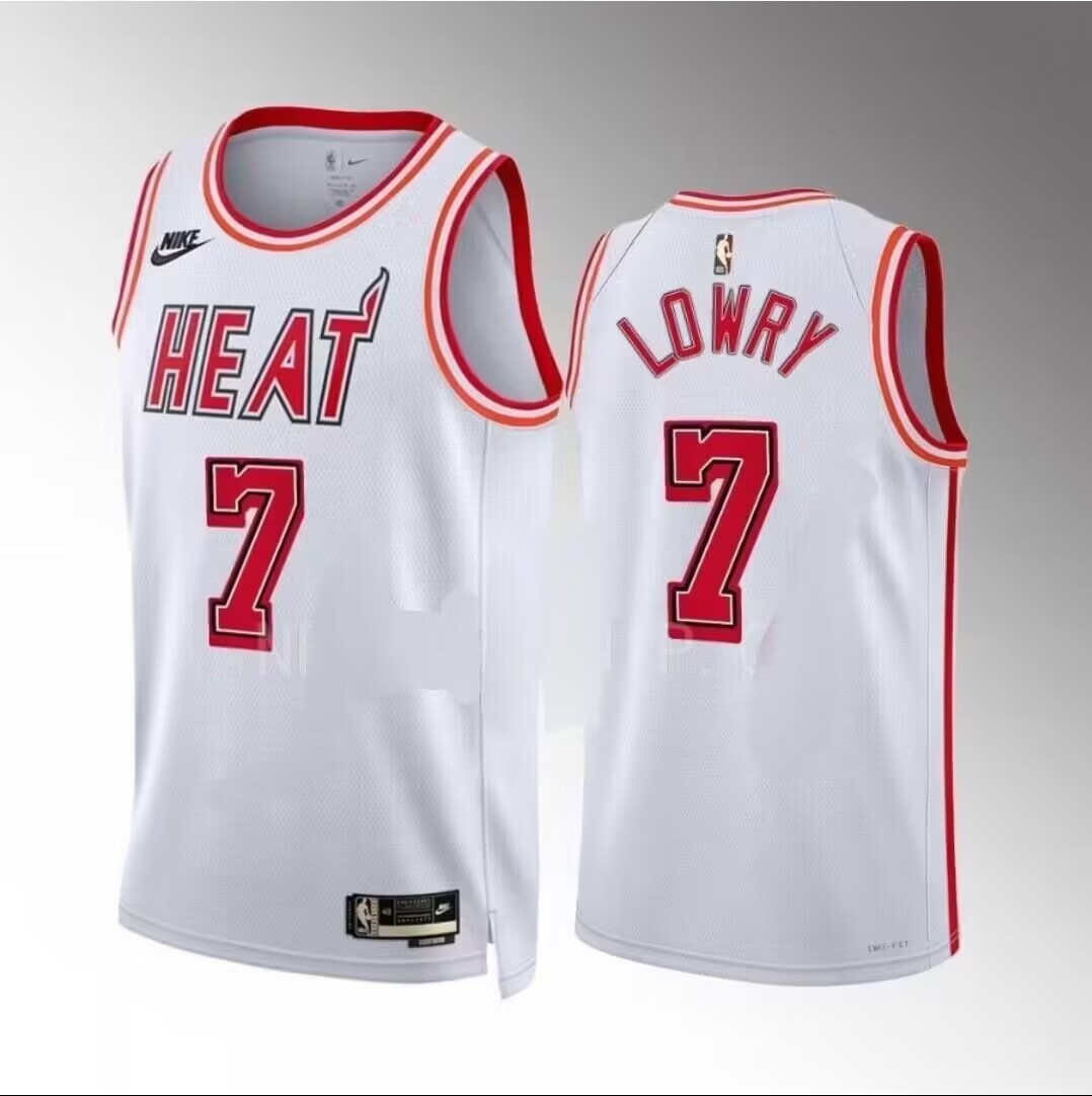 Men's Miami Heat 22 Jimmy Butler White Classic Edition Stitched