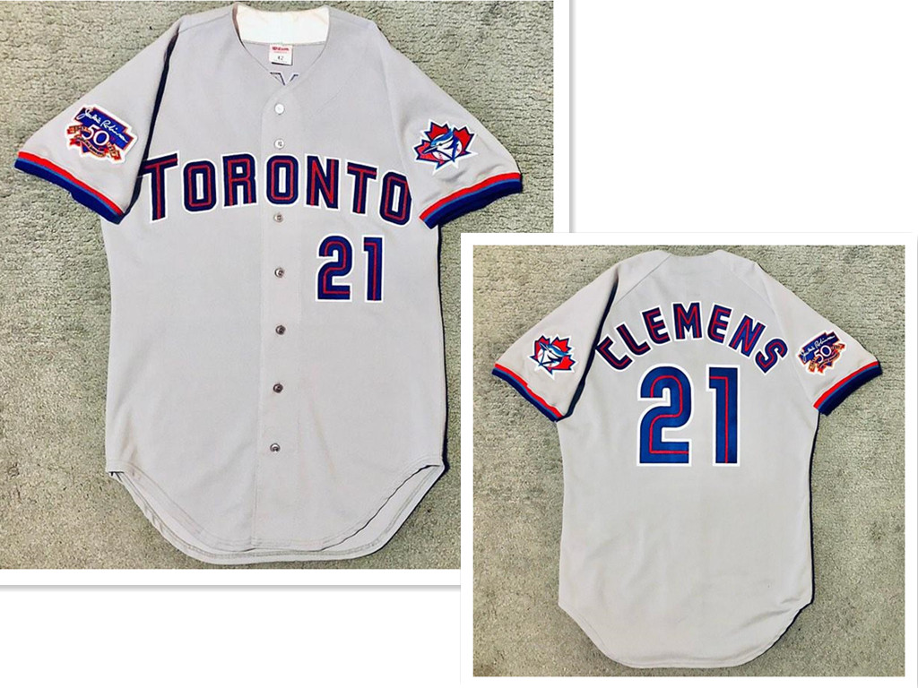 Roger Clemens 2004 Houston Astros Grey Road Men's Jersey w/ All Star Patch