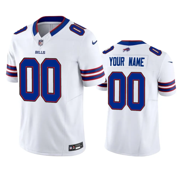 Men's Buffalo Bills Active Player Custom White 2023 F.U.S.E. Vapor