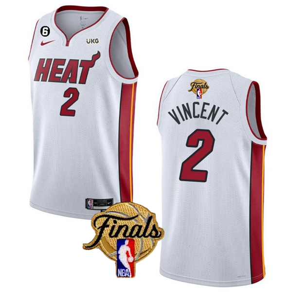 Men's Miami Heat 31 Max Strus White 2023 Finals Association Edition