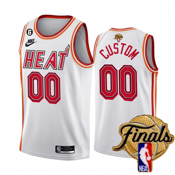 Men's Miami Heat 2023 Finals Patch Collection Jersey V3 - All Stitched